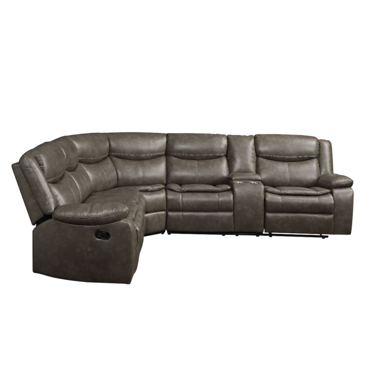 Latitude Run® 6 Piece Vegan Leather Sectional Wayfair